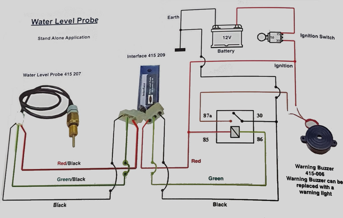 low water probe diagram