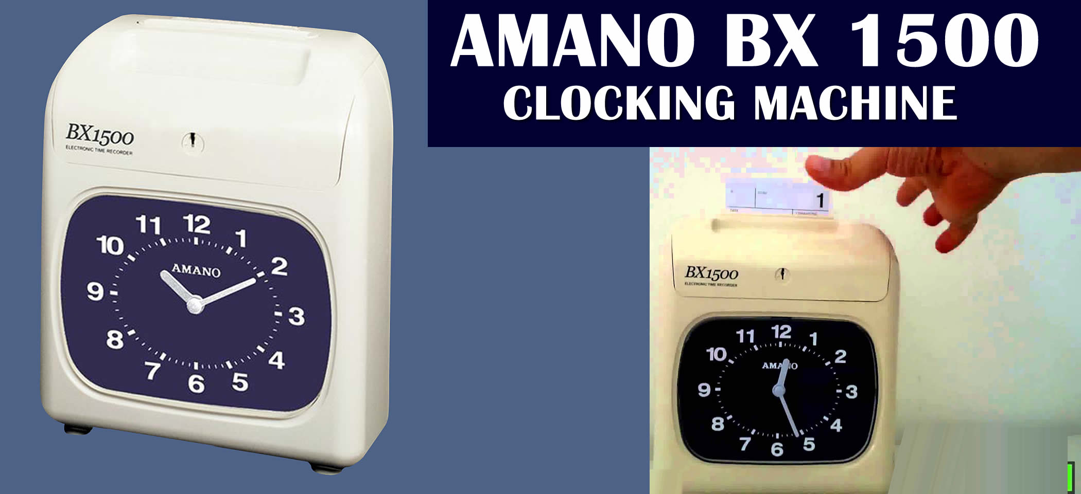 clocking-machine-AMANO BX 1500 Banner